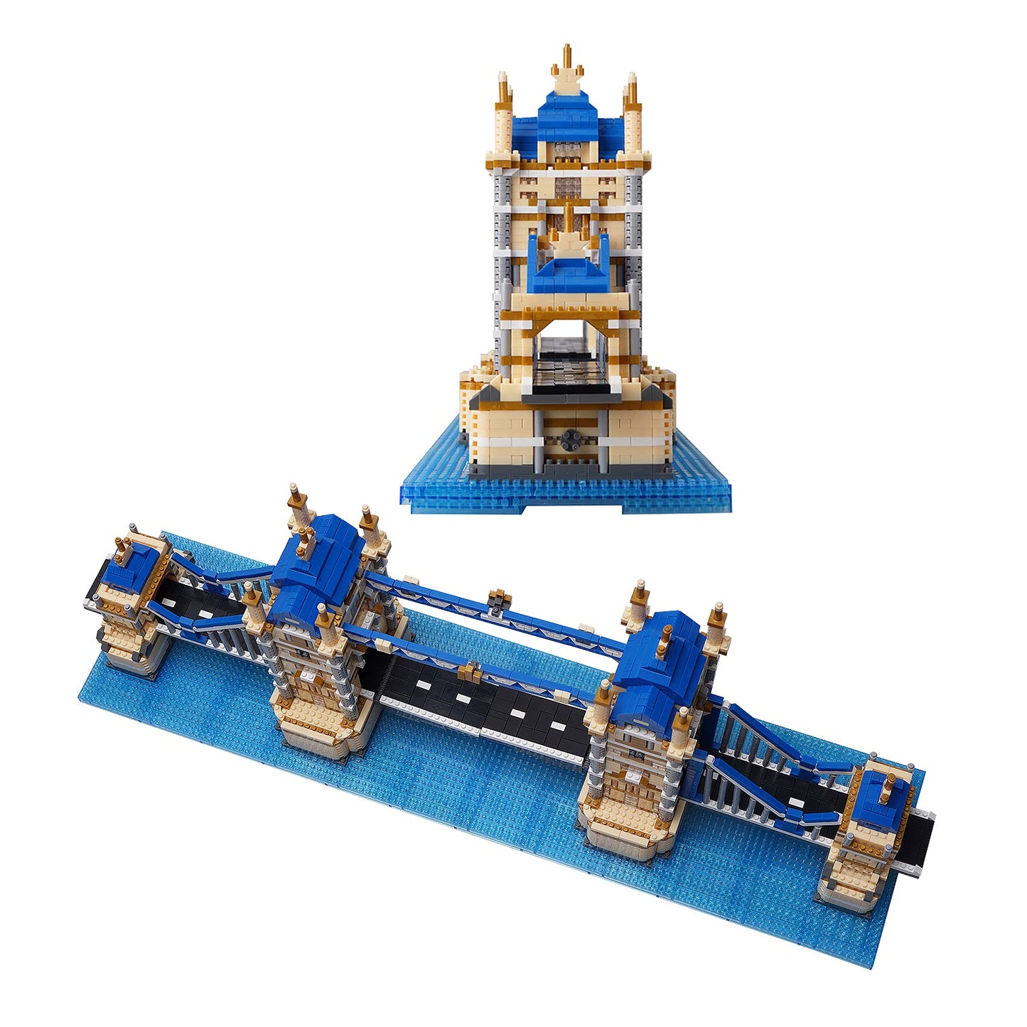 Geniteen Building Blocks Set London Tower Bridge Model Micro Mini Blocks 3800 PCS Architecture Model Kits