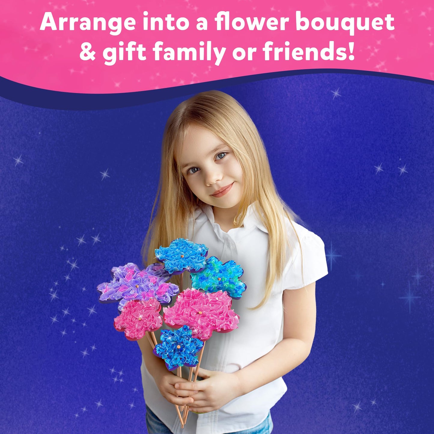 Skillmatics Poke-In Art - Flower Bouquet, Easter Basket Stuffers, Mess-Free Fun For Kids, Diy Craft Kits, Creative Activity, Gifts For Girls & Boys Ages 4, 5, 6, 7, 8, 9