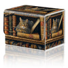 Card Game Storage Box for TCG Commander Deck Box MTG Card Box Organizer Trading Card Case TCG Card Storage Box Magnetic Closure Creative Pattern Cat Books On Top Of Bookshelf