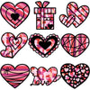 ceiba tree Valentines Day Heart Paper Suncatcher Craft Kits DIY Pink Heart Tissue Paper Suncatcher Window Stained Glass Paper C