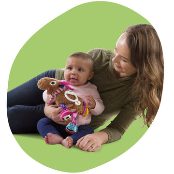 Lamaze Muffin The Moose Clip On Car Seat And Stroller Toy - Soft Baby Hanging Toys - Baby Crinkle Toys With High Contrast Colors - Baby Travel Toys Ages 0 Months And Up