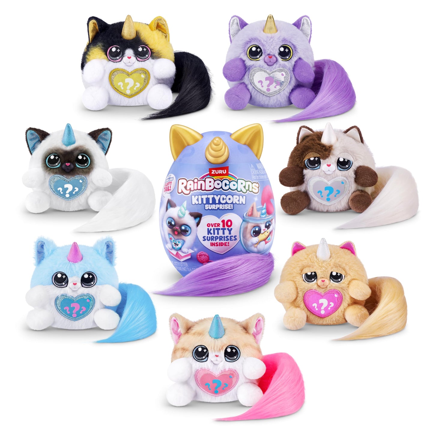 Kittycorn Surprise Series 3 (Ragamuffin) By Zuru, Plush Toy, Collectible Plush Stuffed Animal, Slime, Surprise Eggs For Girls