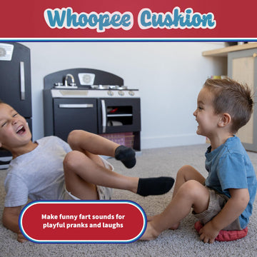 Continuum Games Way Back Toys Auto Inflating Whoopie Cushion, Novelty Family Fun Game For Ages 5 And Up