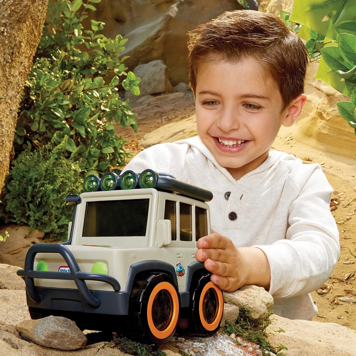 Little Tikes Big Adventures Binocular Searching Safari Suv Stem Toy Vehicle With Binoculars, Flashlight, And Compass For Girls,