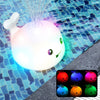 Kicko Led Whale Bath Toy Sprinkler - Light Up Baby Bath Toys- Color-Changing - Silicone Whale Baby Toy Water Sprayer - Easy To U