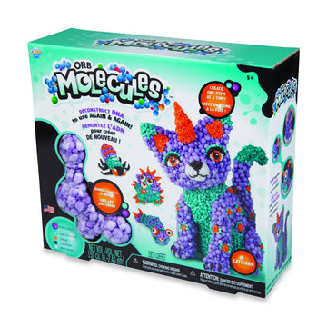The Orb Factory Orbmolecules Caticorn Never Dries Compound, Purple/Aqua/Orange, 9.44' X 3.44' X 8.44' -Packaging May Vary