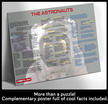 A2Play Space Jigsaw Puzzles For Adults 1000 Pieces, Planets In Space 1000 Piece Puzzle For Adults & Bonus Space Fact Poster, Challenging, Astronaut Outer Space Toys, 27.5 X 19.7 In