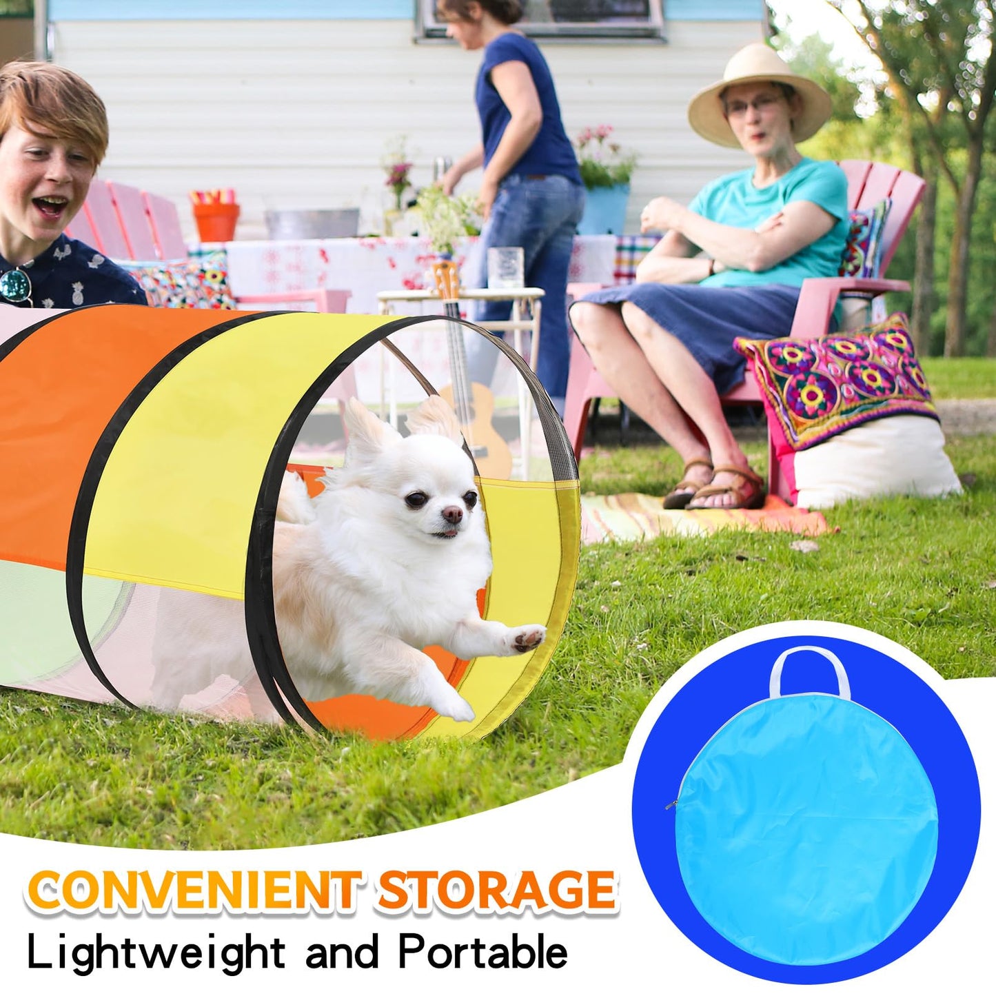 Colorful Baby Play Tunnel For Toddlers With 2 Mesh Sides, Kids Crawling Tunnel Play Tent Pop Up Toddlers Tunnel, Cat Tunnel For