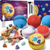 Pibex Gemstone Dig Kit, Dig Up 30 Rocks & Minerals From 6 Solar System Planets, Archaeology Geology Science Experiment Activity