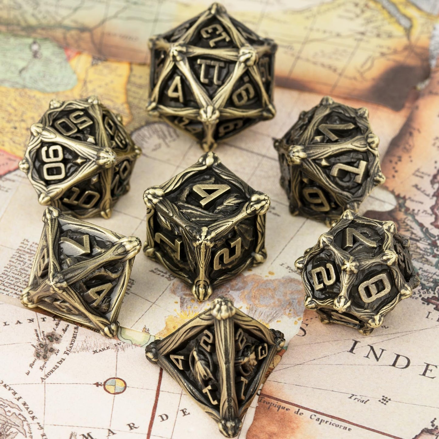 Surpass DND Dice Set Metal Dice Set Polyhedral Dice Set Role Playing dice for Dungeons and Dragons,RPG,MTG,Pathfinder,Table Game