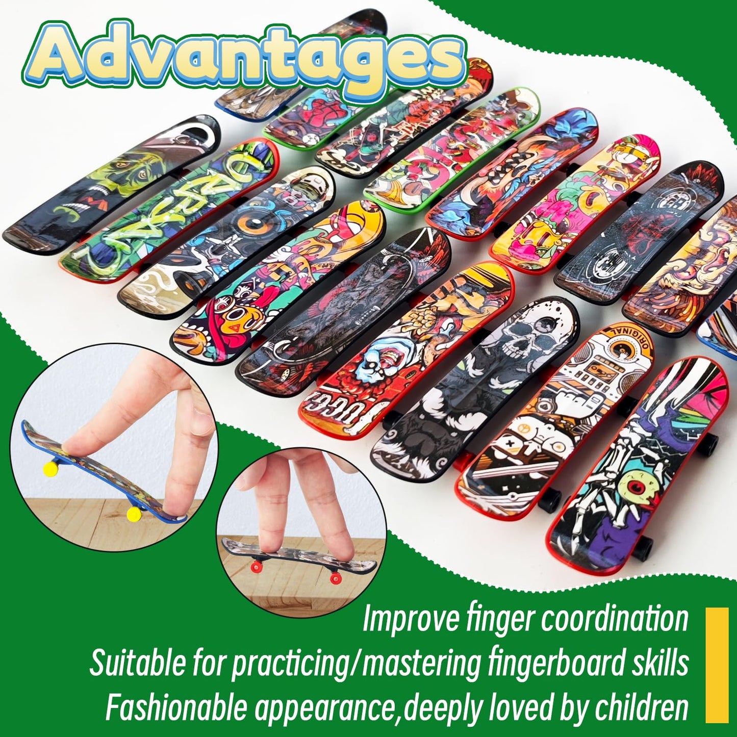 50 Pcs Mini Finger Skateboards,Valentine'S Day Fingerboards Set,Mini Skateboards For Kids Classroom Exchange Gift Birthday Goodi