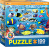 Eurographics Tropical Fish 100Piece Puzzle, Multi-Colored