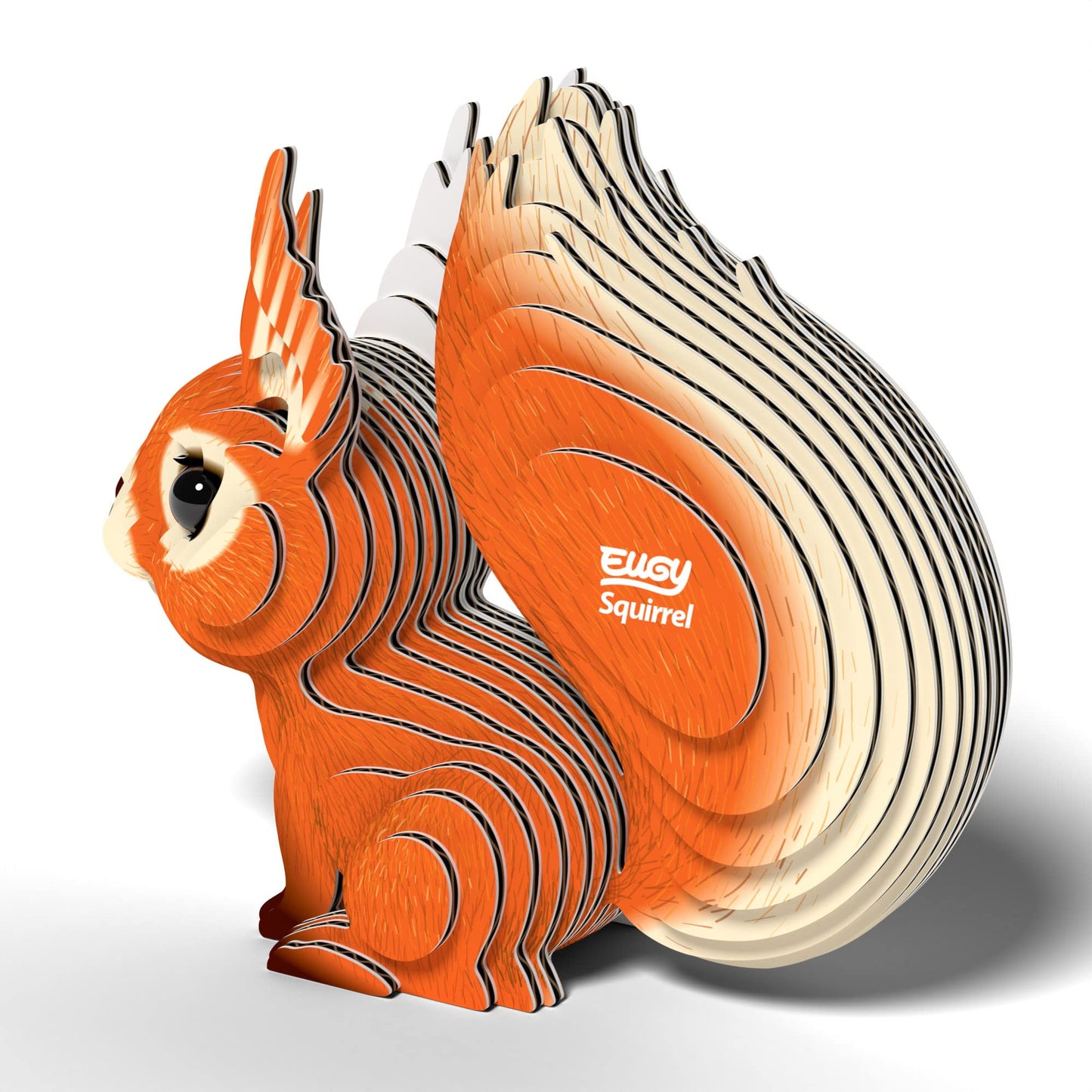 Eugy Squirrel 3D Puzzle, 36 Piece Eco-Friendly Educational Toy Puzzles For Boys, Girls & Kids Ages 6+
