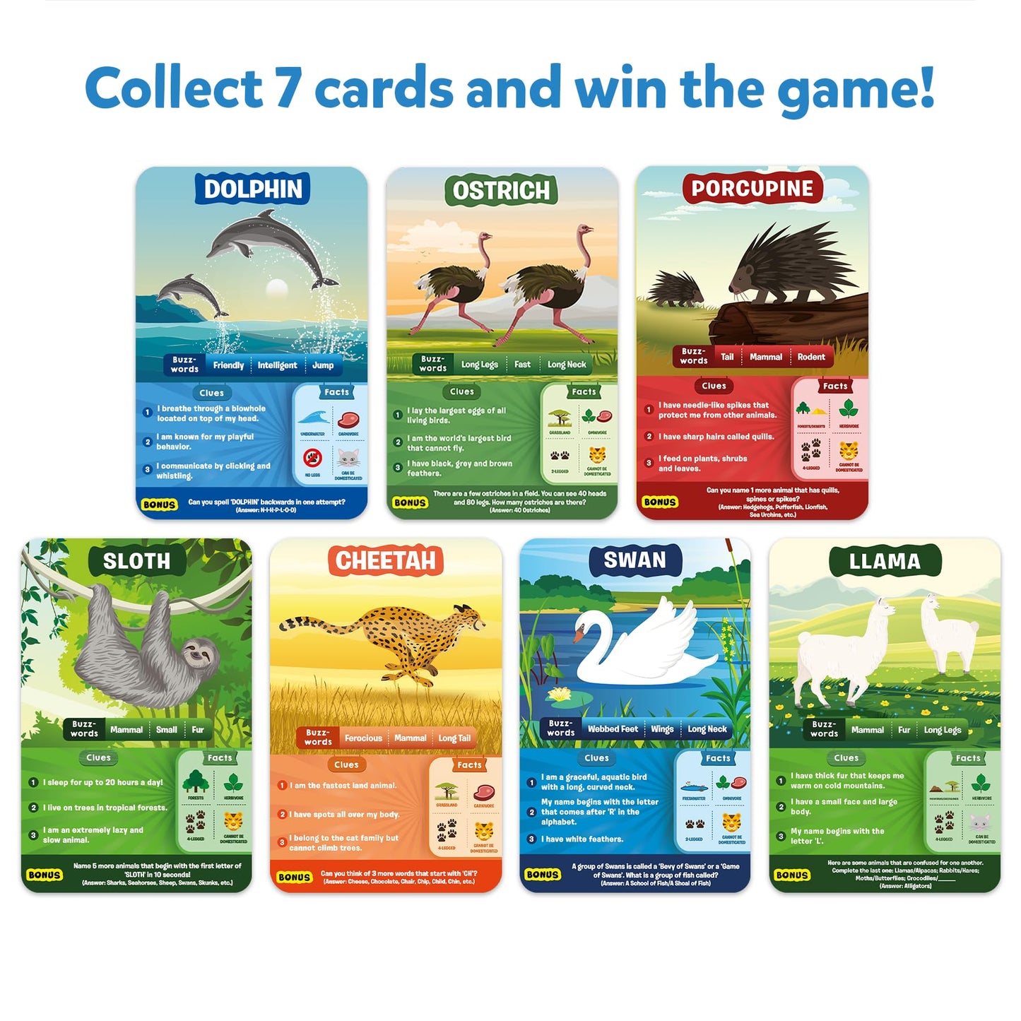 Skillmatics Card Game - Guess In 10 Animal Megapack, Perfect For Boys, Girls, Kids & Families Who Love Toys, Travel Games, Gifts For Ages 6, 7, 8, 9