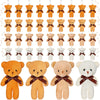 Skylety 40 Pcs Valentines Mini Bear Stuffed Tiny Bear Bear Doll For Keychain Soft Mini Bear Stuffed Animal Plush Bears Tiny Bear