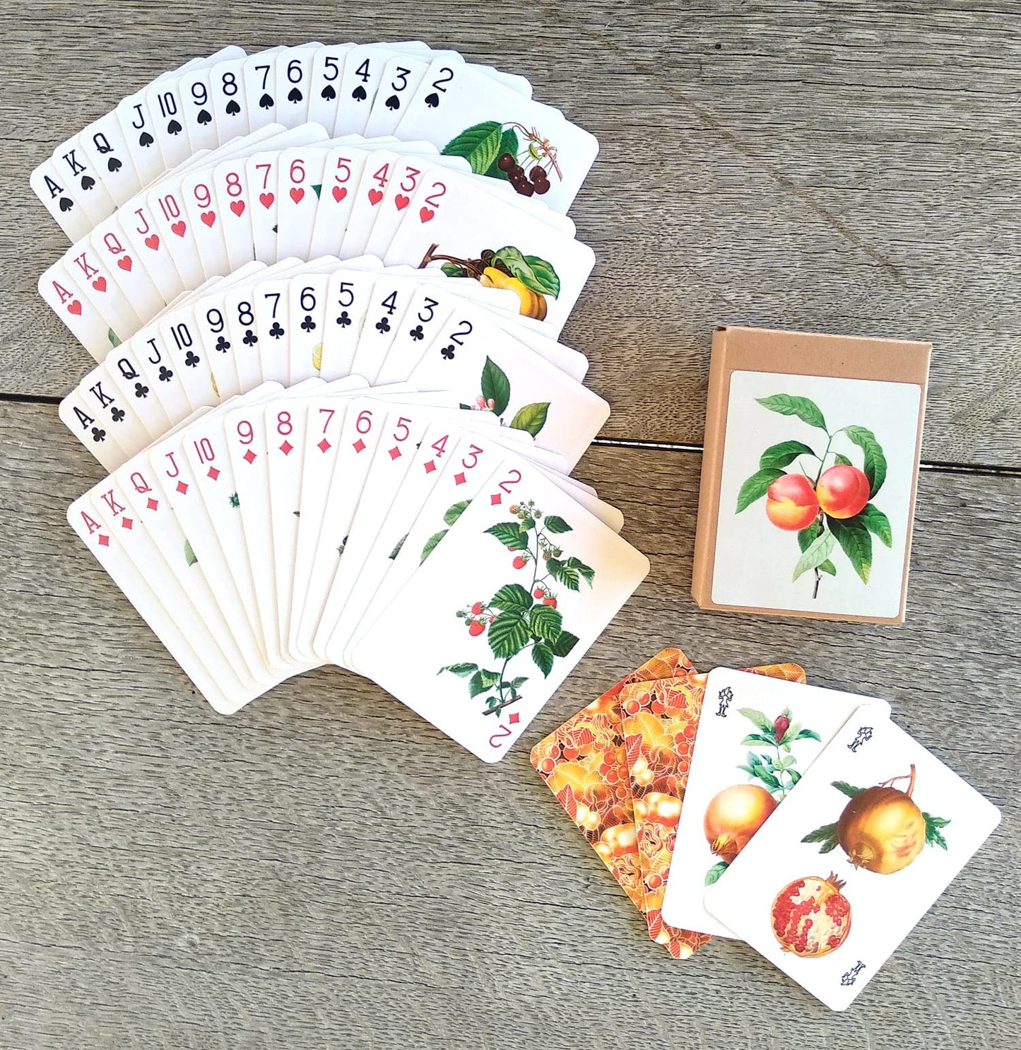 Flonzgift Flowers Roses Playing Cards (Poker Deck 54 Cards All Different) Vintage Graden Flowers Roses Wildflowers Engraving Painting By Redoute