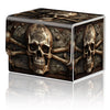 DEGDFSGR for TCG MTG Card Game Storage Box Organizer Trading Card Case Commander Deck Box Magnetic Closure Creative Pattern Up to 200 Cards Pirate Skull Crossbones