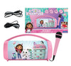 Lexibook, Gabby'S Dollhouse, Wireless Light Speaker With Mic, Stereo Audio, Karaoke Function, Usb And Sd Card Ports, Rechargeabl