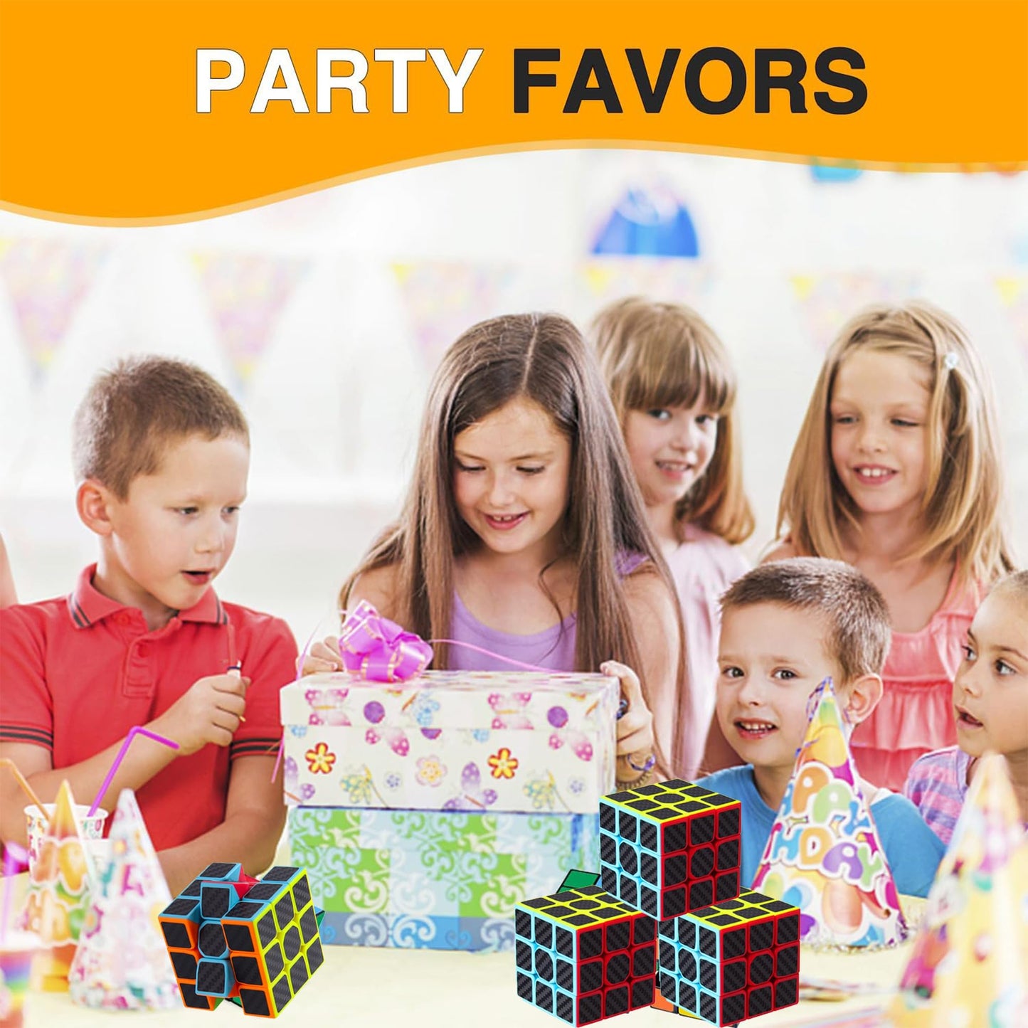 Generic 24 Pack 3Cm Mini Cube,Magic Puzzles, Puzzle Boxes,Magic Cube,Stress Relief Toys, Kids' Handheld Games Party Favors,Birth