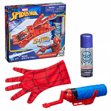 Marvel Spider-Man Super Web Slinger, 2-In-1 Shoots Webs Or Water, Web Shooter, Super Hero Costume Toys, Kids Halloween Gifts Set