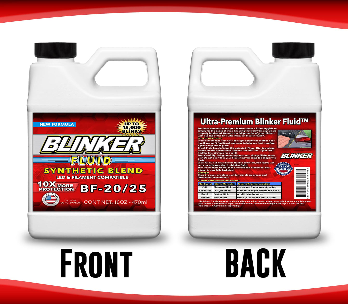 Blinker Fluid, Funny Gag Gifts, Great For White Elephant Gifts For Adults, Men & Women Christmas Secret Santa. Mechanic, Novelty