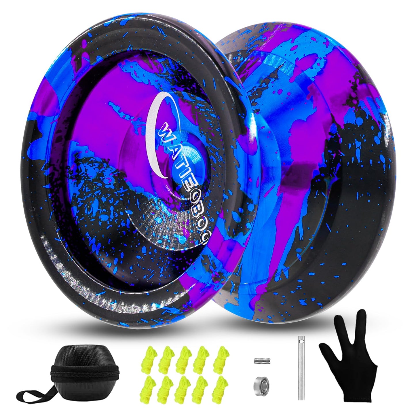 Watieoboo Yoyo Professional Metal Responsive Yoyo For Kids Beginners, Unresponsive Yoyo For Adults With Unresponsive Bearing, Gl