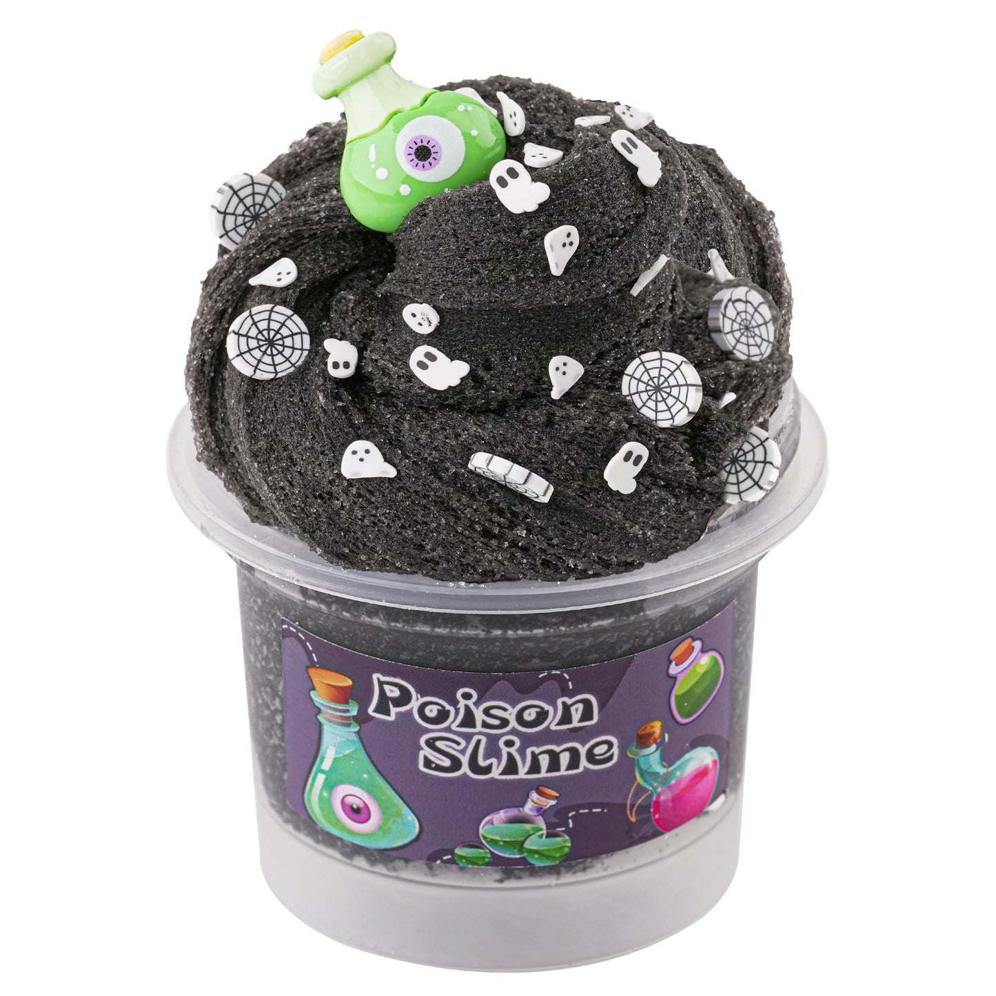 Black Cloud Slime, Super Drizzly & Non-Sticky Premade Slime, Slime Party Favors For Kids, Slime Sensory Toys, Girls Gifts & Boys