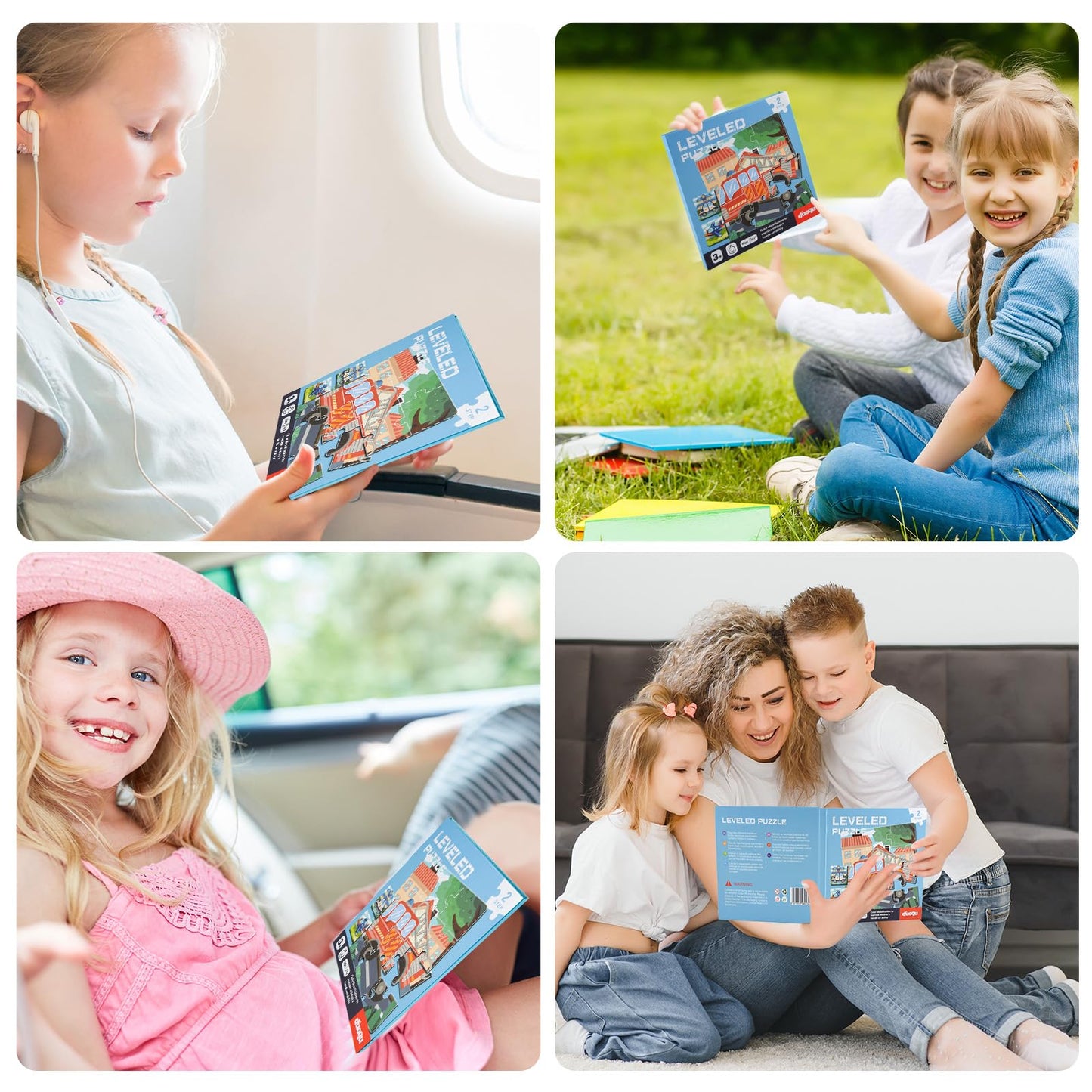 Astaron Magnetic Puzzles For Toddlers, 12-16-20 Pieces Vehicle Learning Magnet Puzzles For Road Trip, Educational Travel Toys Car Plane Activities For Kids, Kids Birthday Gifts