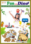 Stepstodo Fun With Dino. KidS Diy Wooden Dinosaur Painting Craft Kit. Ideal For Home Schooling Activity