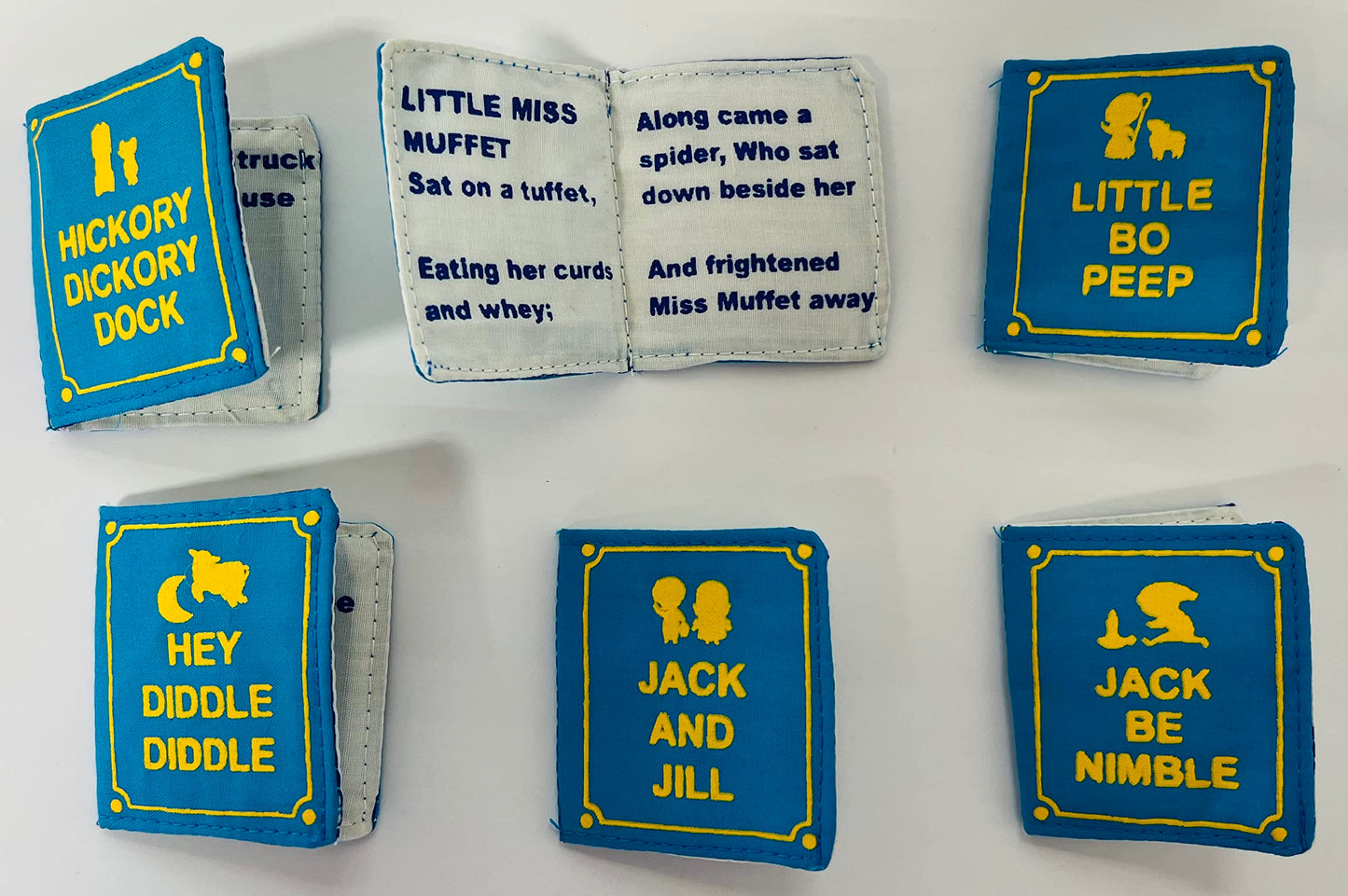 Pockets Of Learning Mother Goose Nursery Rhyme Doll Engaging Fabric Soft Toy Set For Toddlers And Children | Interactive Cloth A