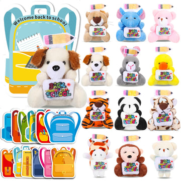 Blueweenly 30 Set Welcome Back To School Gifts For Students Teachers Stuffed Animals Bulk Mini First Day Of School Plush Animals