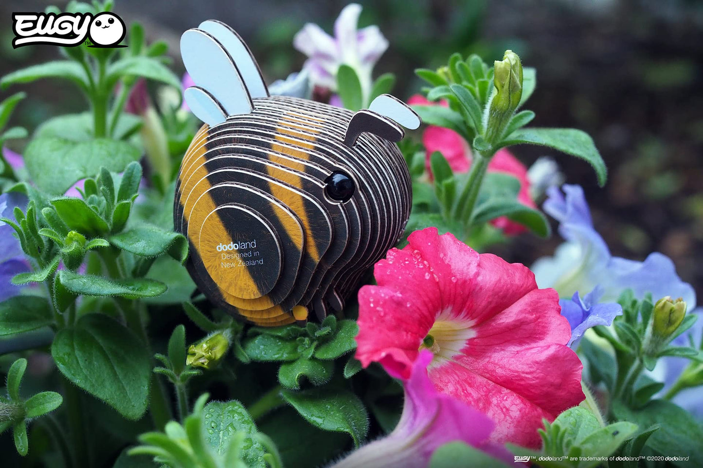Eugy Bumblebee 3D Puzzle, 24 Piece Eco-Friendly Educational Toy Puzzles For Boys, Girls & Kids Ages 6+