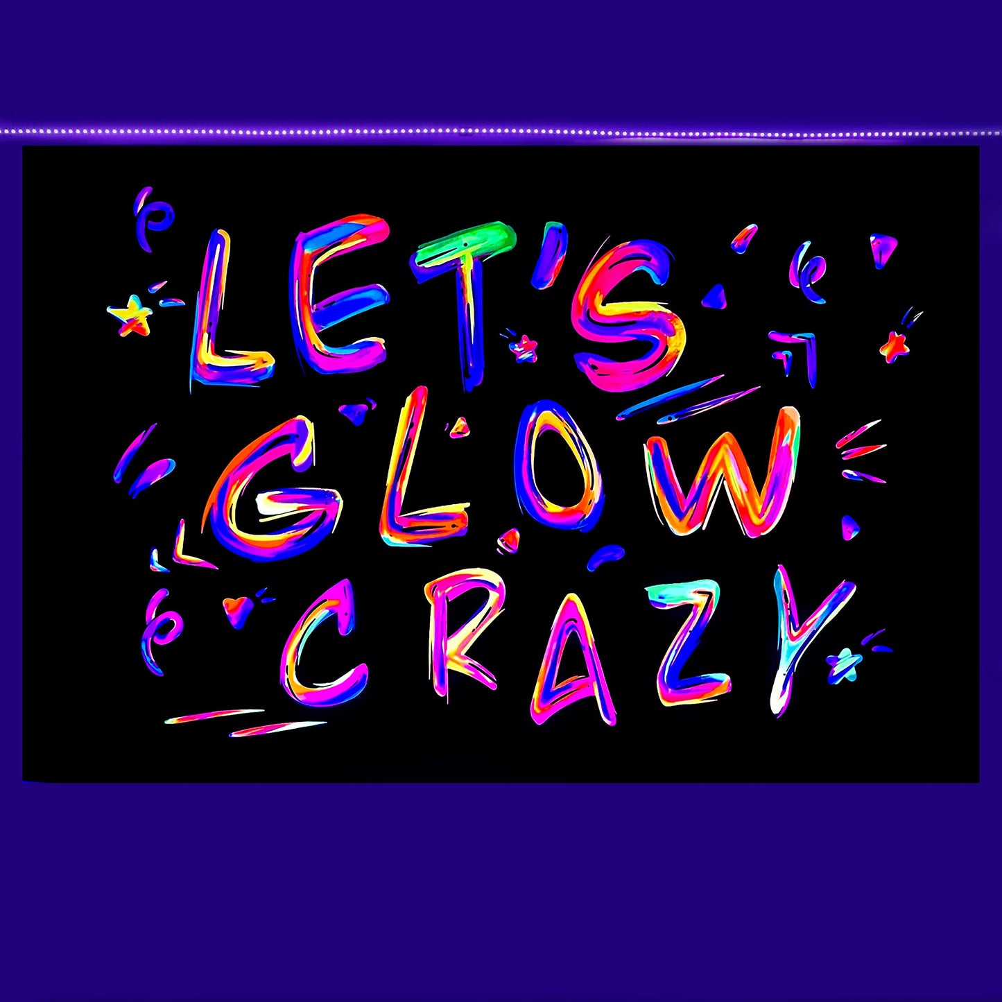 Ralxion Glow In The Dark Party Supplies Neon Party Backdrop Glow Party Supplies And Decorations Let'S Glow Backdrop Blacklight R