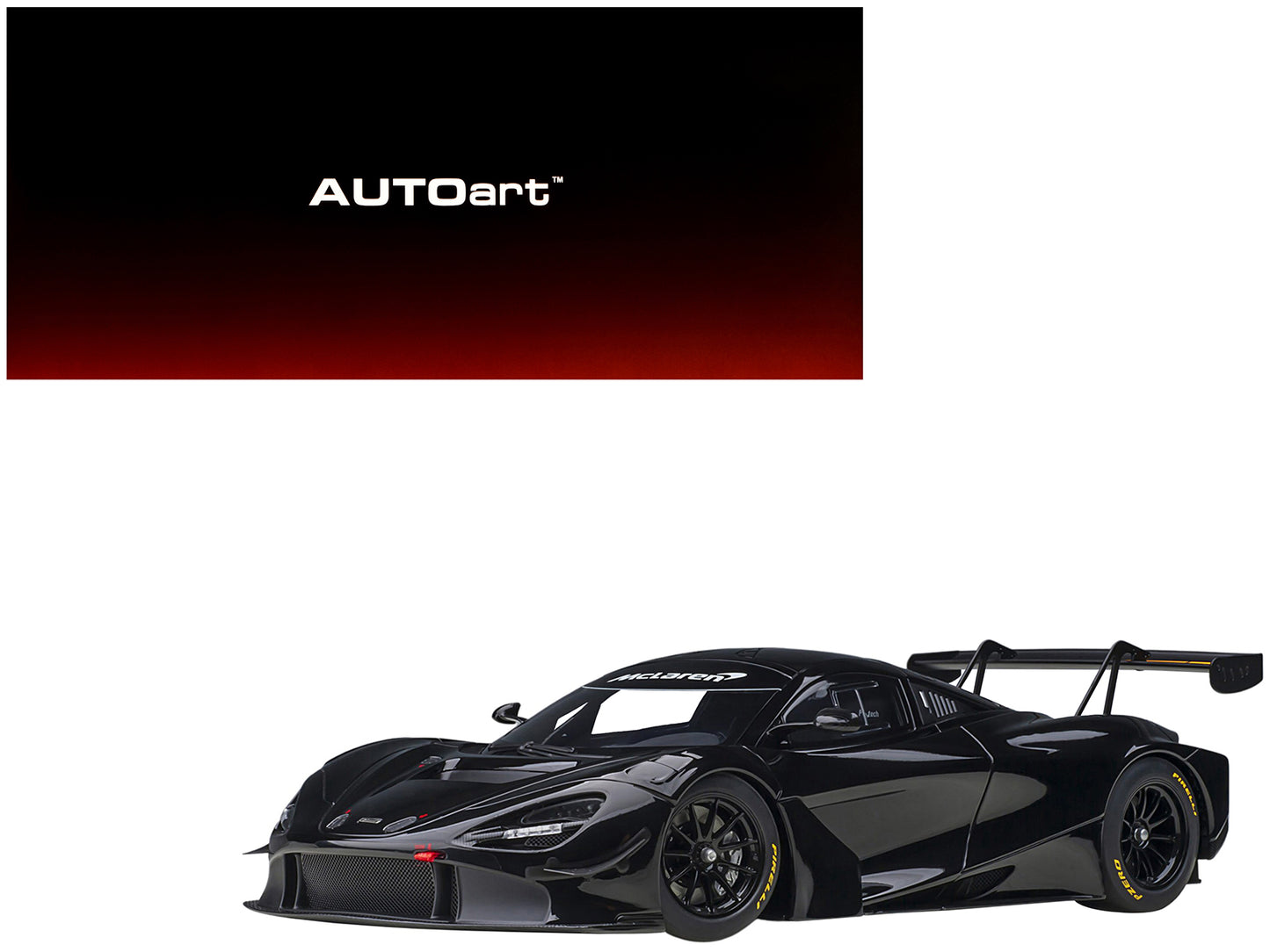 Mclaren 720S Gt3 Gloss Black 1/18 Model Car By Autoart