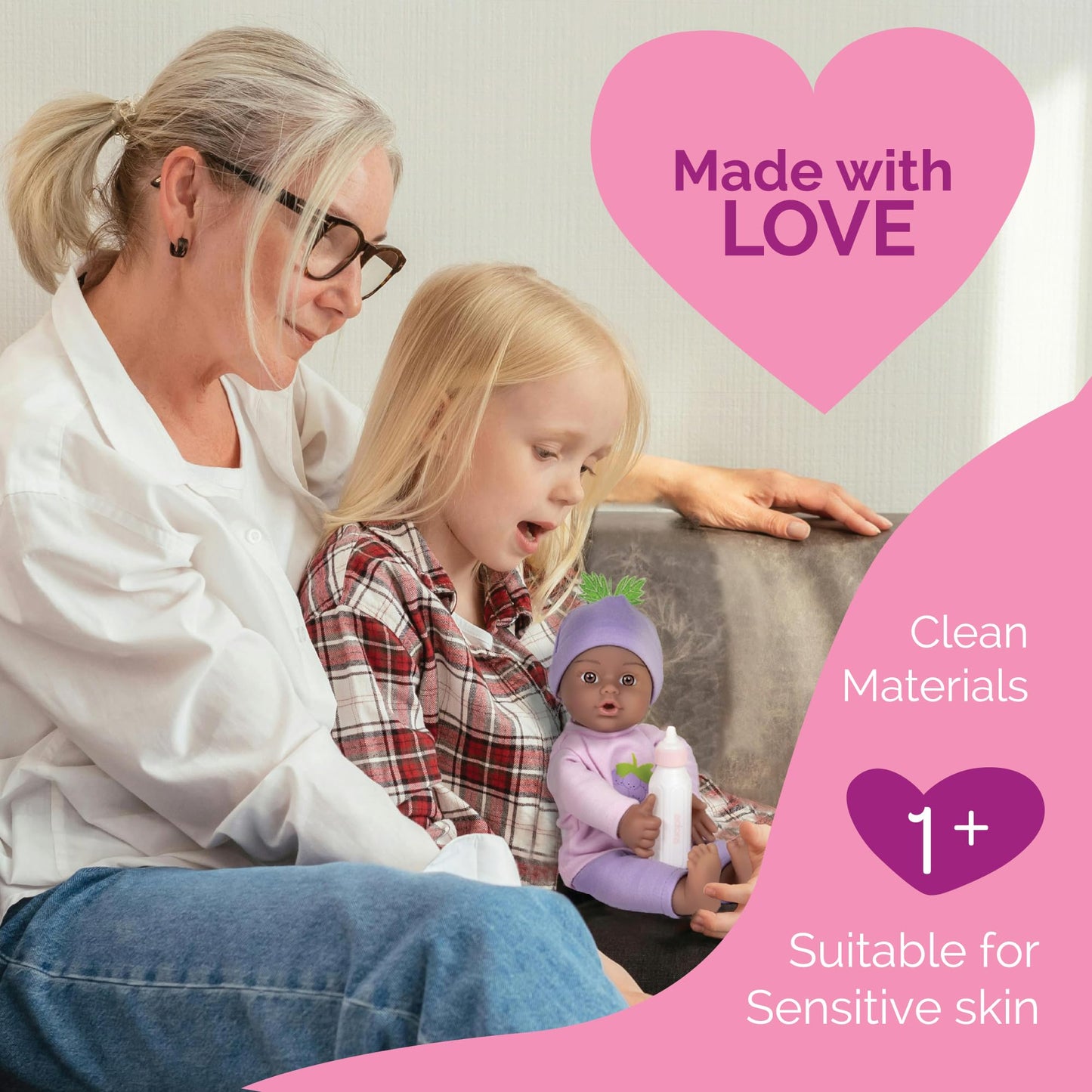 Adora Sweet Baby - 11 Soft & Cuddly Baby Doll, Realistic Features, Gentle Scent, Machine Washable, Lightweight & Easy to Hold