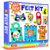 Krafun My First Felt Kit Animal Craft Kit For Kids And Toddlers, Boys And Girls Age 3-8 Years Old, Include 6 Diy Handmade Arts And Crafts Projects, Activities Supplies Box Preschool Creative Toys