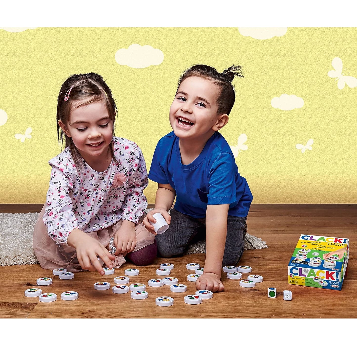 Amigo Games Clack! Categories - Exciting Kids Magnetic Stacking Game For 2-8 Players Ages 7+ | Fun, Educational, & Fast-Paced Fa
