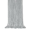 SHAOQINLIN 24 Pcs 33 Inch 7 mm Metallic Silver Bead Necklaces, 4th of July Beads Necklace Mardi Gras Round Party Beaded Necklace