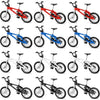 12 Pieces Finger Bikes Mini Extreme Sports Finger Bike Miniature Metal For Creative Game Favors Gifts (Rustic Color)
