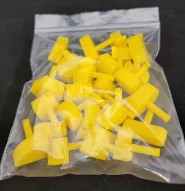 Perfection Board Game Complete Set Of 25 Replacement Pieces Parts Shapes Pegs