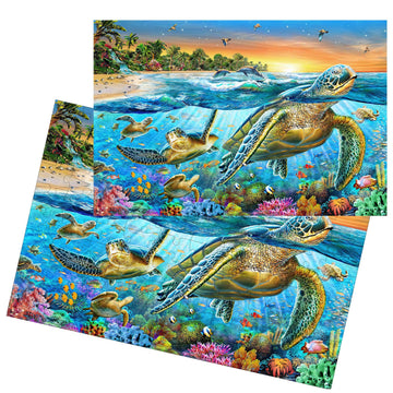 Puzzles For Kids Ages 4-6 8-10 Year Old - Underwater World,100 Piece Puzzle For Toddler Children Learning Educational Puzzles To