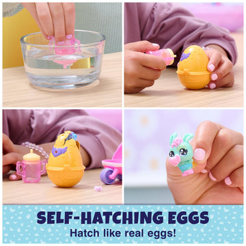 Hatchimals Alive Playset - Hatch N’ Stroll with Stroller, 2 Mini Figures, Plastic, Ages 3+, Model 6067741