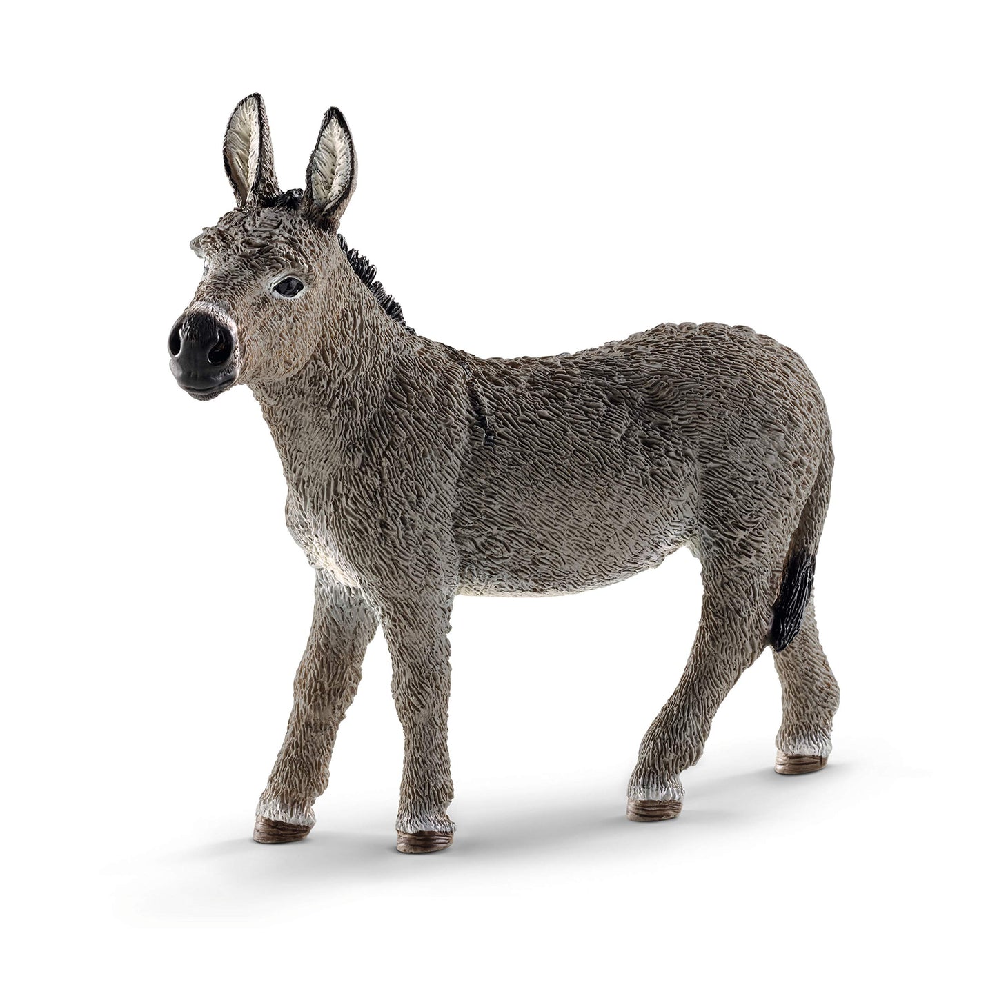 Schleich Farm World Realistic Donkey Animal Figurine - Highly Detailed And Durable Farm Animal Toy, Fun And Educational Play For Boys And Girls, Gift For Kids Ages 3+