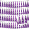 4P Light Purple Foil Fringe Tassel Banner Garland Metallic Tinsel Streamers Wall Hanging Curtain Backdrop Banner for Parade Floa