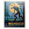 MyPuzzle Legends of The National Parks: Voyageurs' The Wendigo Vintage Poster - enhanced 100 Piece Jigsaw Puzzle for mature-themeds