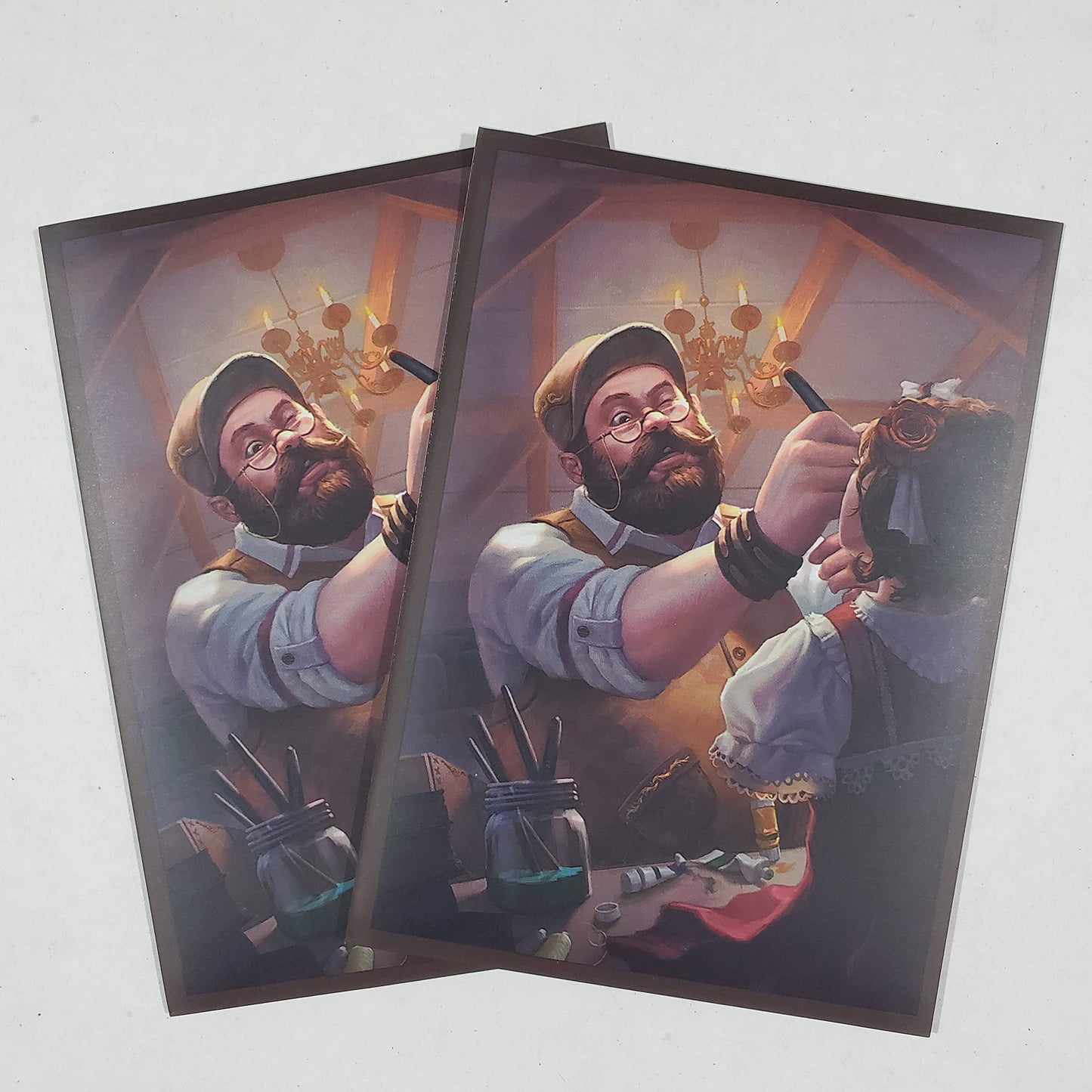 Fantasy North - Gilfred - The Toy Maker - 100 Smooth Matte Tcg Trading Card Sleeves - Fits Magic Mtg Commander Pokemon And Other