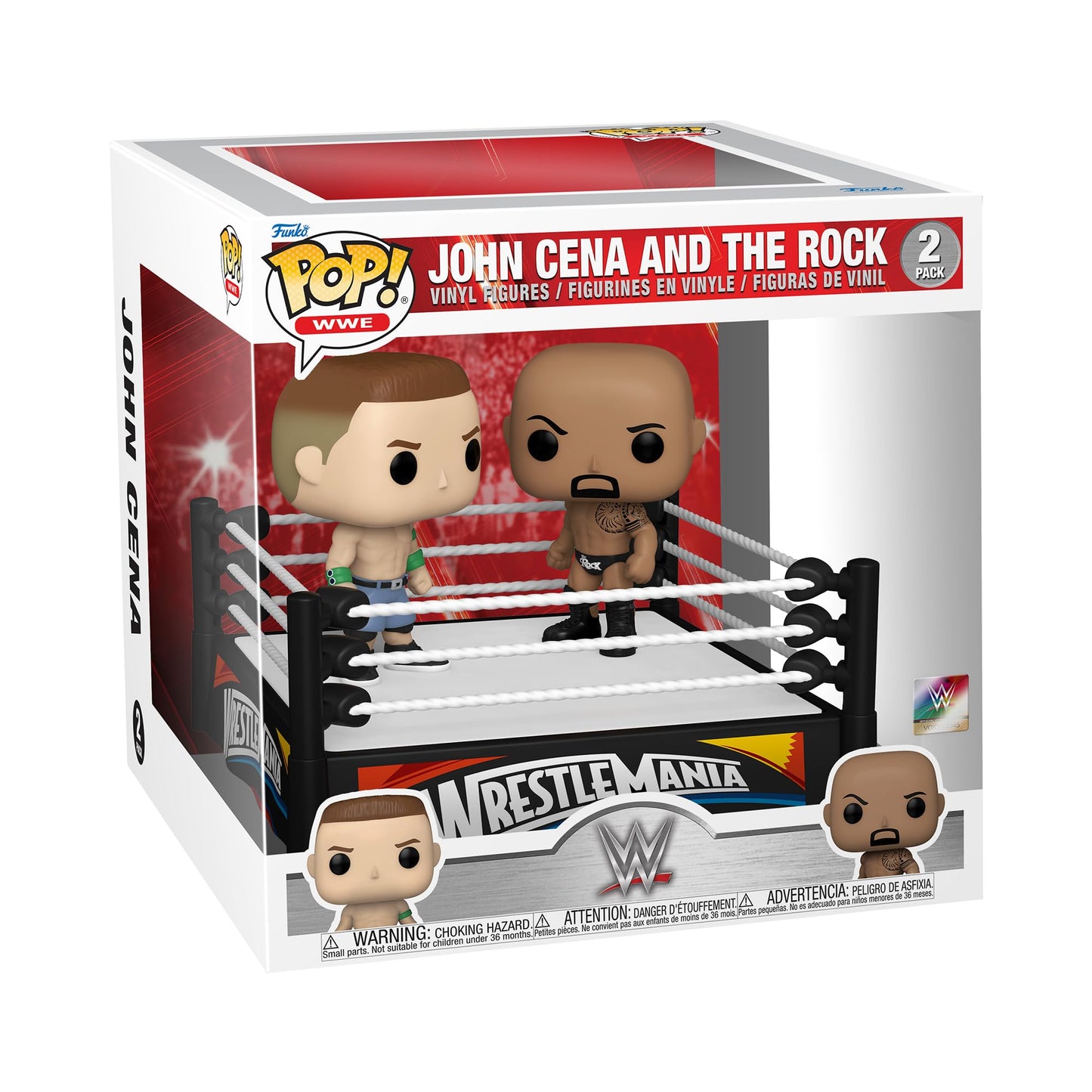 Funko Pop Wwe John Cena Vs The Rock Action Figure