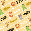 Personalized Name Labels for Kids, Clothing & Items (60), Custom Daycare Labels and School, Waterproof Name Tag Stickers (1.2