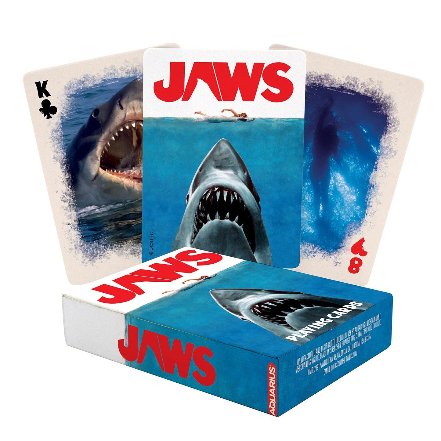 Aquarius Jaws Playing Cards - Jaws Themed Deck Of Cards For Your Favorite Card Games - Officially Licensed Jaws Merchandise & Collectibles, 2.5 X 3.5
