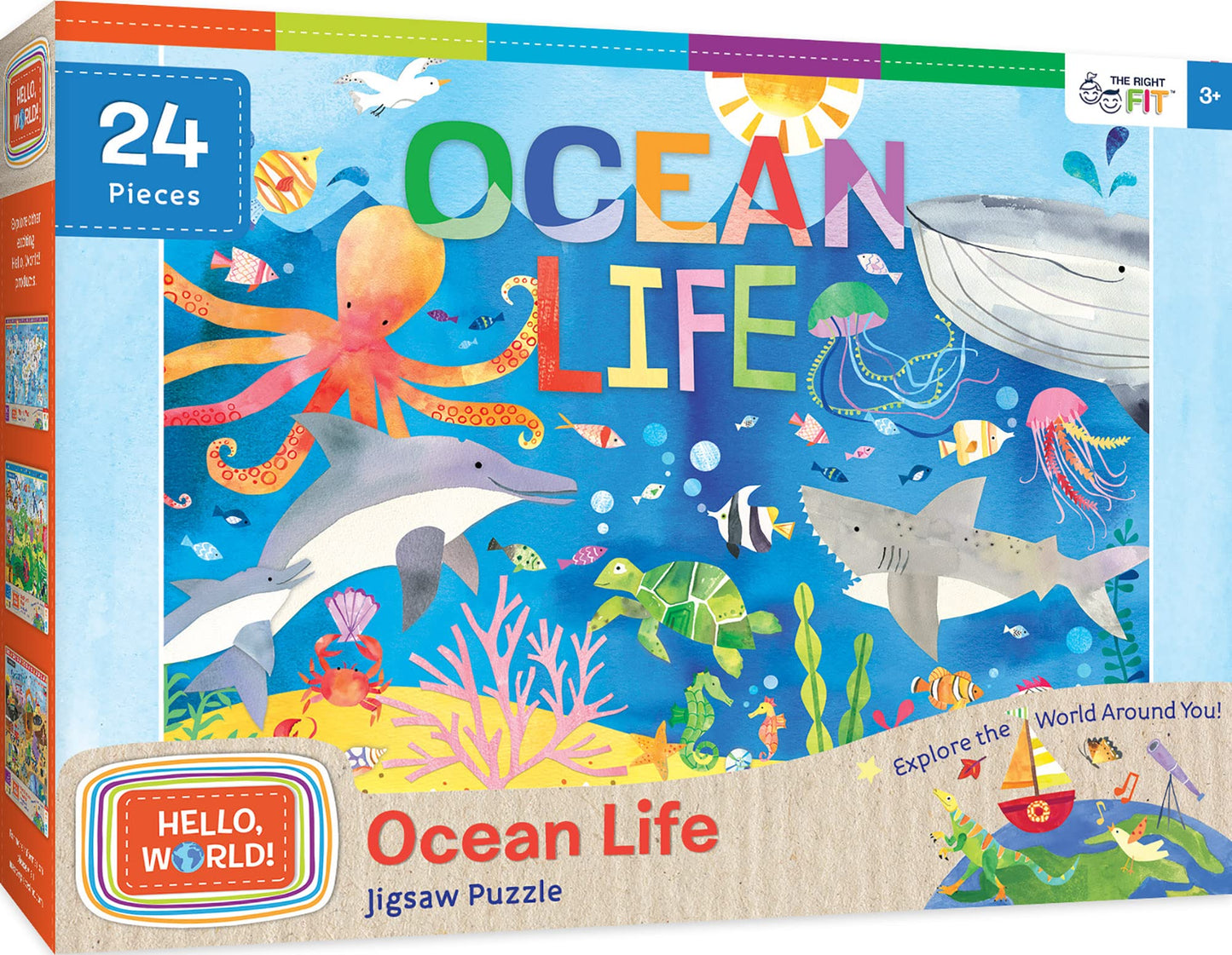 Hello World Ocean Life 24 Pc